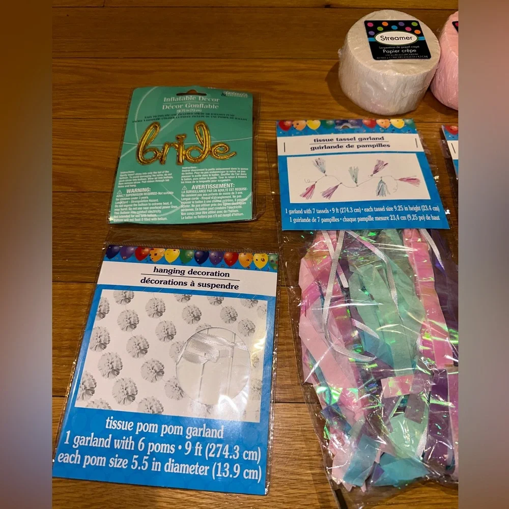 NEW (7) Piece Bride To Be Party Set